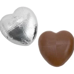 Chokladhjärtan i Silver Folie 1kg