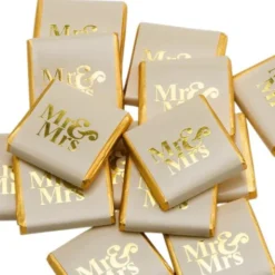 Chokladrutor Mr & Mrs Guld