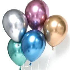 Chrome Ballonger Grön (10-pack)