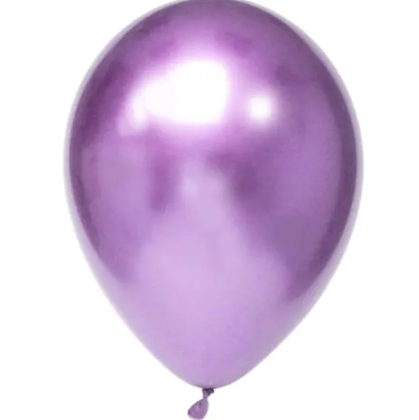 Chrome Ballonger Mörklila (10-pack)