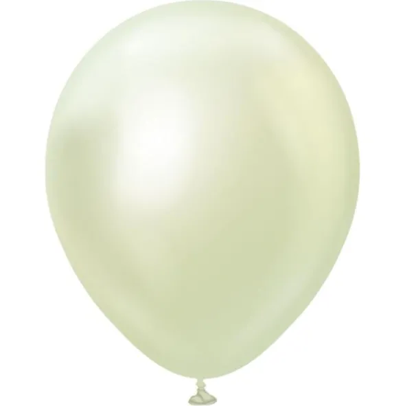 Chrome Latexballonger Green Gold (5-pack)