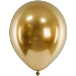 Chrome Latexballonger Guld 50-pack