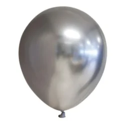 Chrome Miniballonger Silver 100-pack
