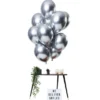 Chrome Mirror Ballonger Silver