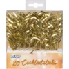 Cocktailpinnar Guld Glitter