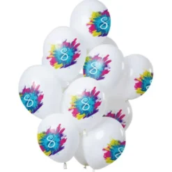 Color Splash 8-års Ballonger Latex