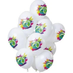 Color Splash 70-års Ballonger Latex