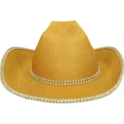 Cowboyhatt Glittrande Guld