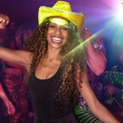 Cowboyhatt Glittrande Guld