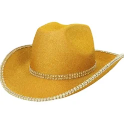 Cowboyhatt Glittrande Guld