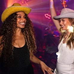 Cowboyhatt Glittrande Guld