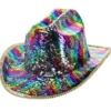 Cowboyhatt Paljetter Rainbow