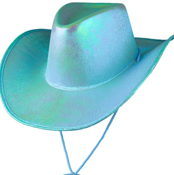 Cowboyhatt Skimrande Turkosblå