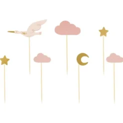 Cupcake Toppers Stork