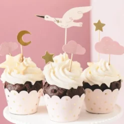 Cupcake Toppers Stork