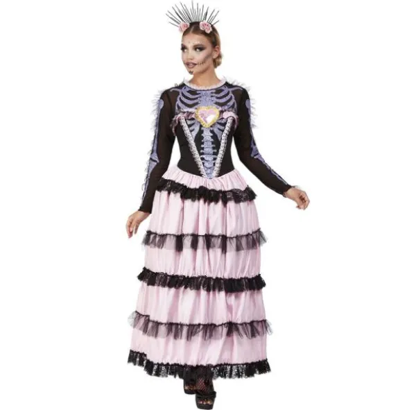 Day of the Dead Dräkt Deluxe Senorita (Small (36-38))