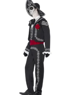 Day of The Dead Kostym Senor Bones Maskeraddräkt (Medium)