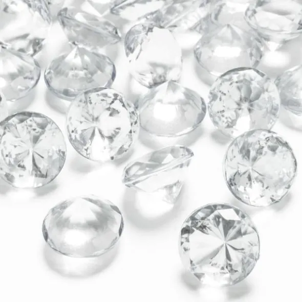 Diamantkonfetti Mellan Transparent