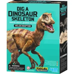 Dig a Dinosaur Skeleton Utgrävningsset Velociraptor