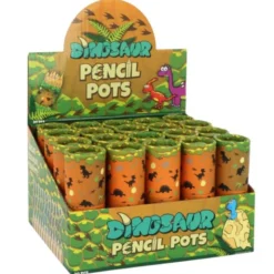 Dinosaurie Färgpennor i Tub 8 cm 12-pack