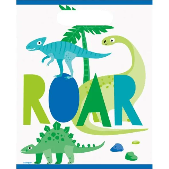 Dinosaurie Kalaspåsar Grön & Blå