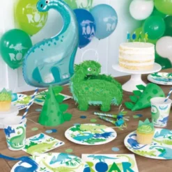 Dinosaurie Kalaspåsar Grön & Blå