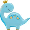 Dinosaurie med Krona Folieballong