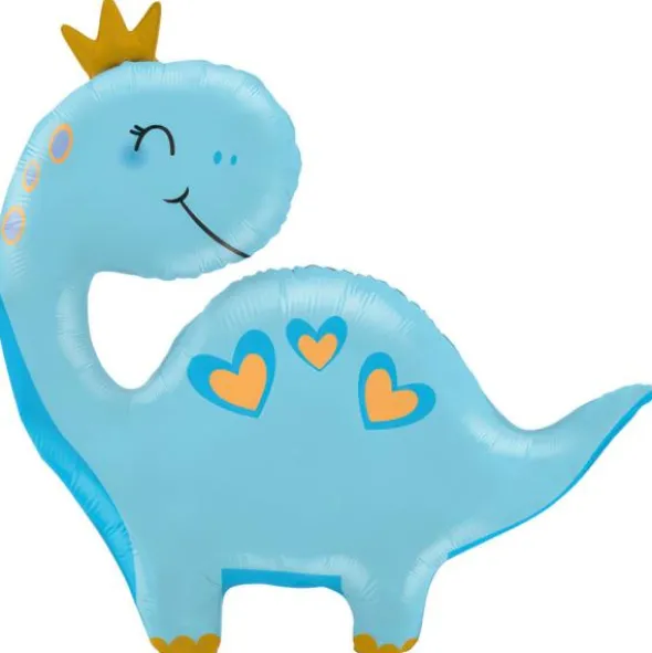 Dinosaurie med Krona Folieballong