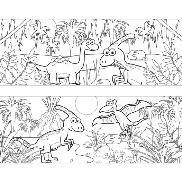 Dinosauriemugg för Färgläggning