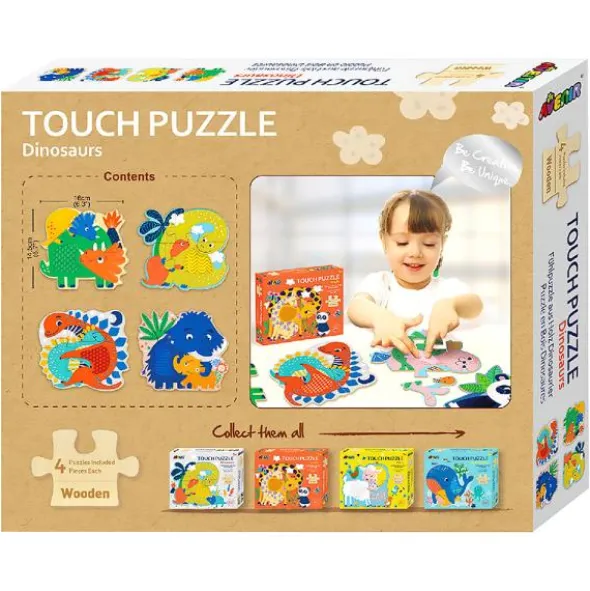 Dinosaurie Pussel 4-pack