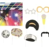 Disco Fotoprops med Bakgrund 9-pack