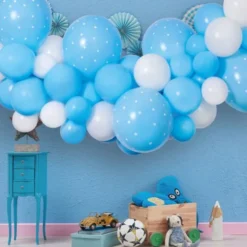 DIY Ballonggirlang Baby Blå