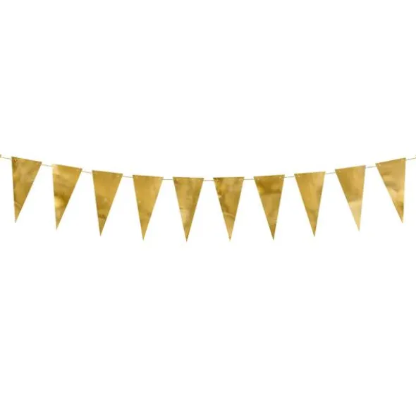 DIY Flaggirlang Guld