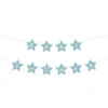 DIY Girlang Babyshower Ljusblå