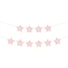 DIY Girlang Babyshower Ljusrosa