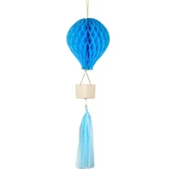 DIY Hängande Honeycomb Blå Luftballong