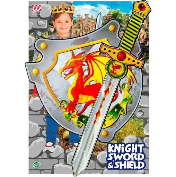 Drakriddare Svärd och Sköld Barn