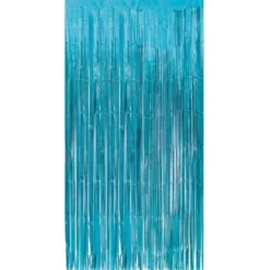 Dörrdraperi Metallic Turkos