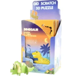 3D Skrappussel Dinosaurie