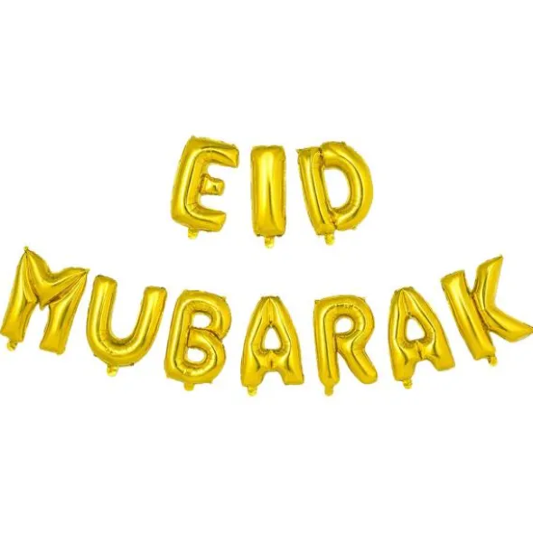 Eid Mubarak Ballonggirlang Kit Guld