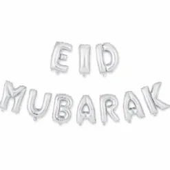 Eid Mubarak Ballonggirlang Kit Silver