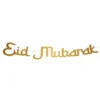 Eid Mubarak Bokstavsgirlang Guld 2 m