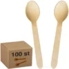 Ekologiska Träskedar 100-pack