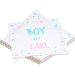 Engångsservetter Boy or Girl 20-pack
