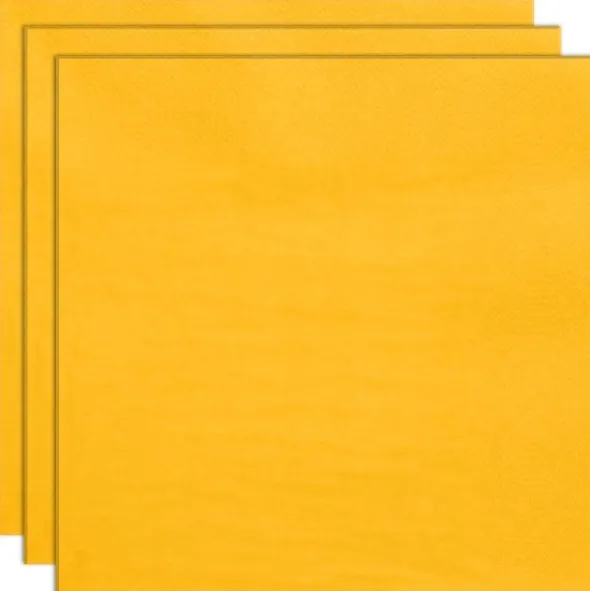 Engångsservetter Gul 33 cm 20-pack