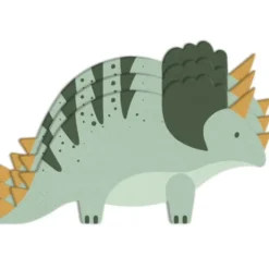 Engångsservetter Triceratops Grön 12-pack