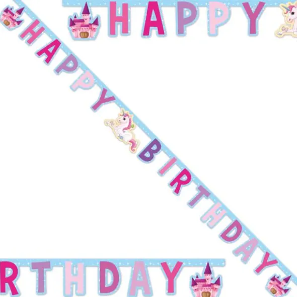 Enhörning Happy Birthday Girlang