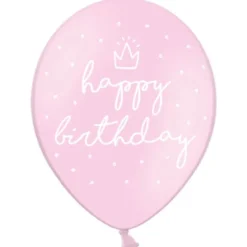 Födelsedagsballonger Happy Birthday Rosa