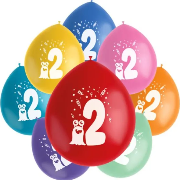 Födelsedagsballonger Monster 2 år