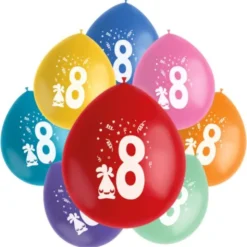 Födelsedagsballonger Monster 8 år